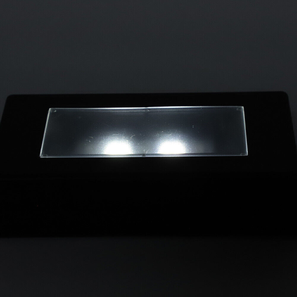 2Pcs LED Display Base Crystal Light Stand With USB Cable for 3D Crystal Statues