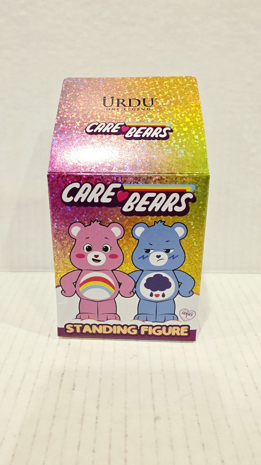 🐻 URDU Care Bears Standing Figure Blind box Series 1 Set of 7 RARE Flocked NICE