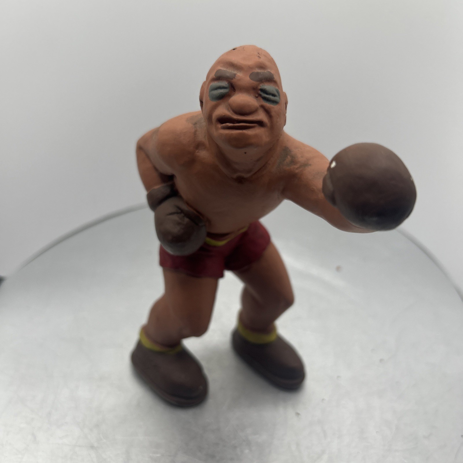 Vtg Lafayette L Rittgers 1942 Boxing Chalkware Figurine Ceramic Set of 3 Antique