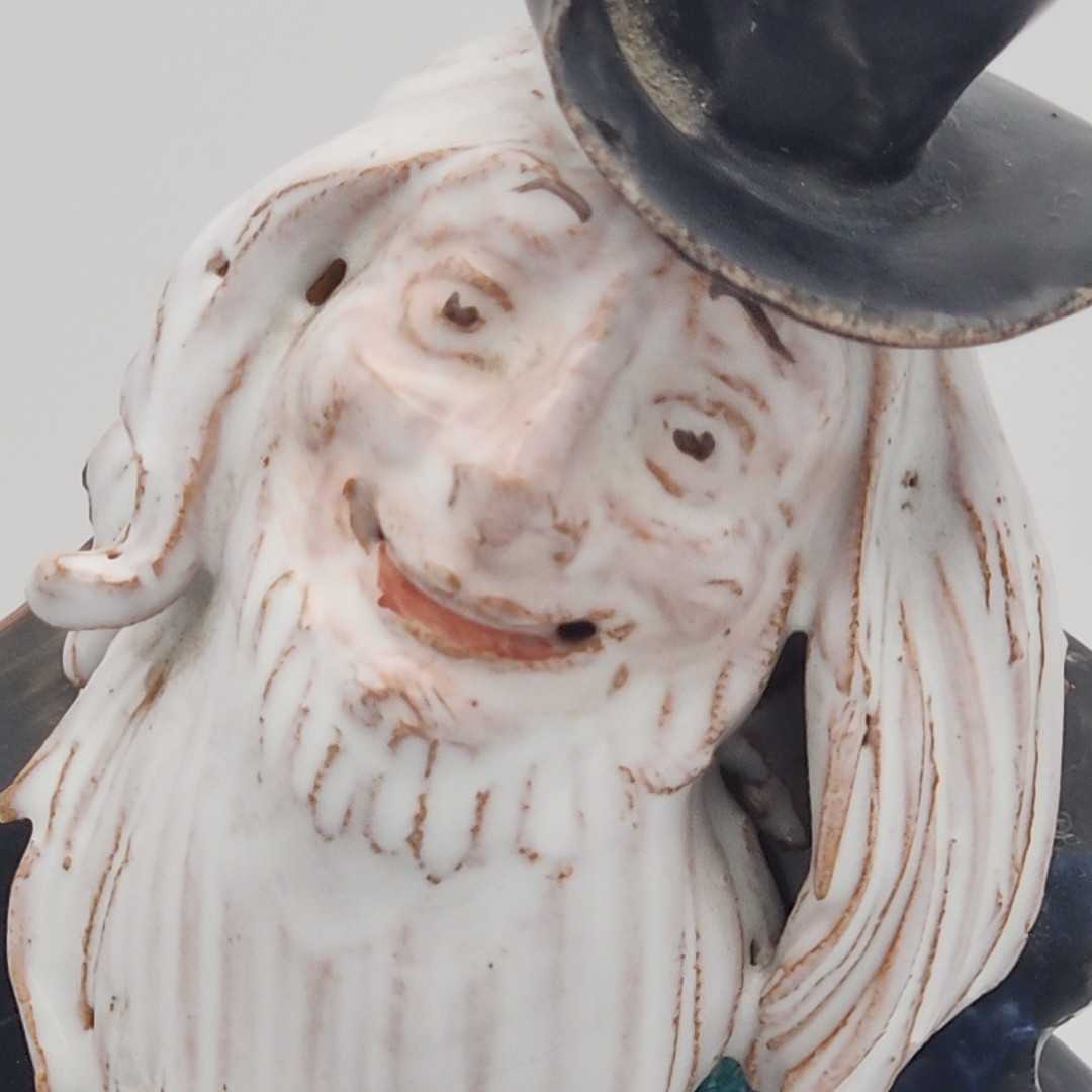 Vintage Lo Scricciolo Style Sculpture Figurine Old Bearded Man Cooking Folk Art