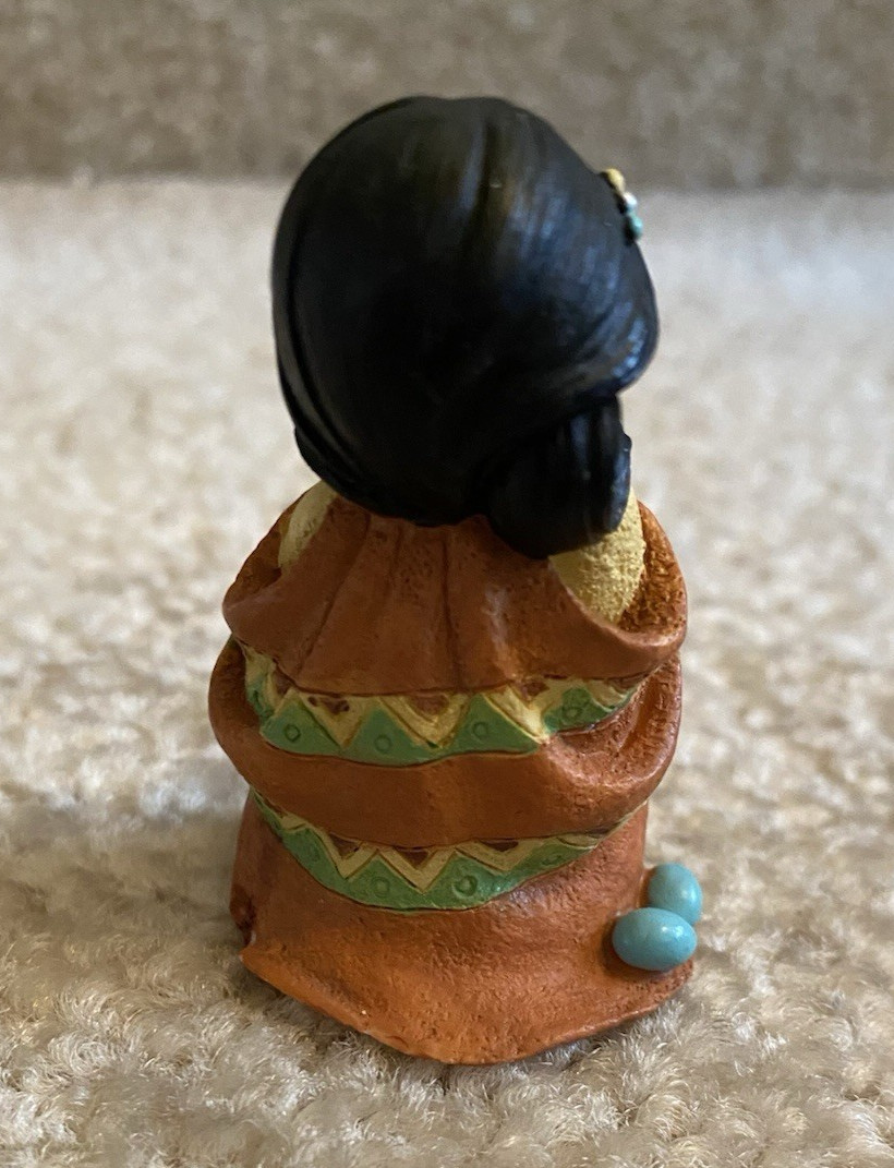 Enesco Friends of the Feather Mini Native American Girl with Eggs FREE SHIPPING