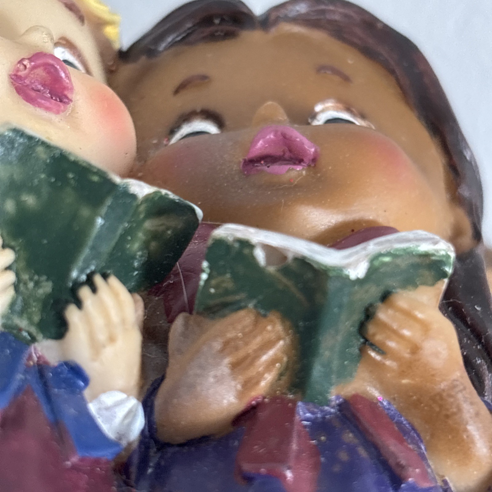 Tender Times Singing Girls Figurine 4 Inch Vintage Choir Children Cute