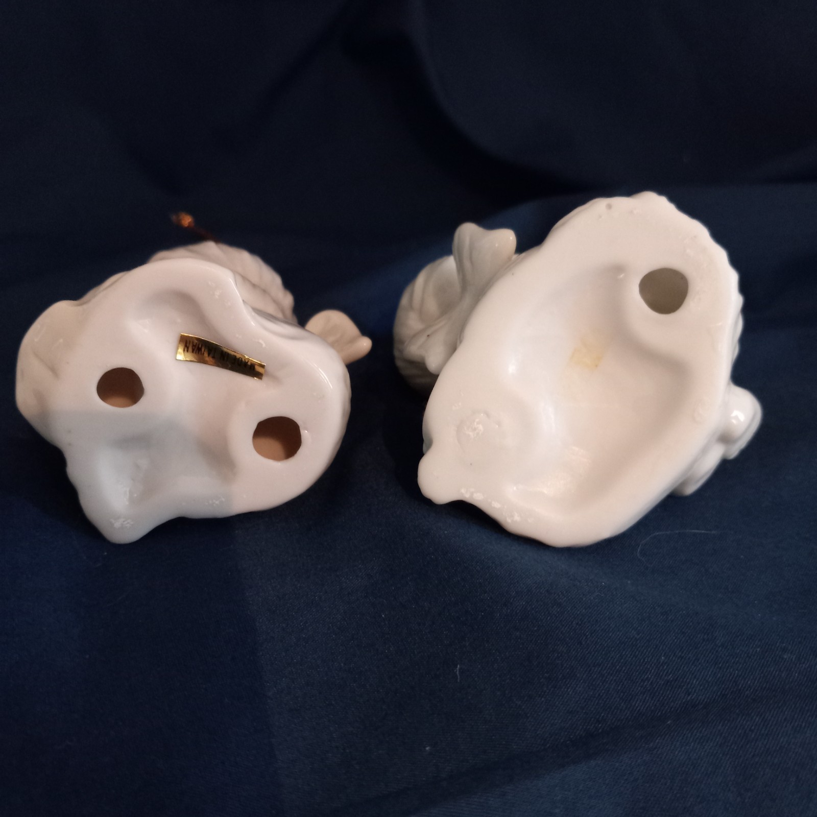Angels, Ceramic, Vintage, Set of 2 –2 3/4 inches tall