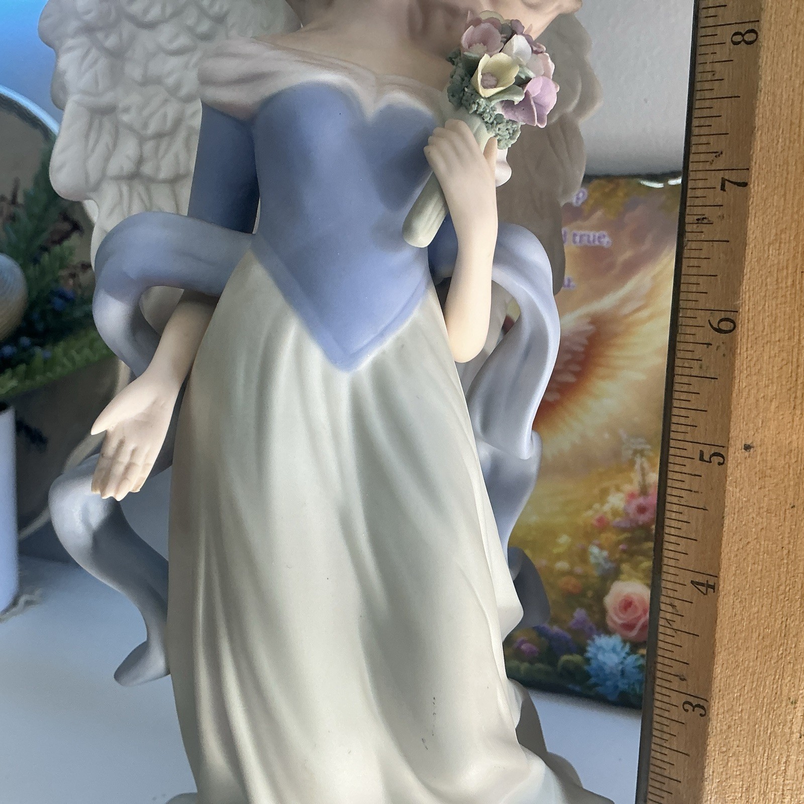 Home Interiors Charity Angel #11296-01 Porcelain Figurine 10″ Tall 2001