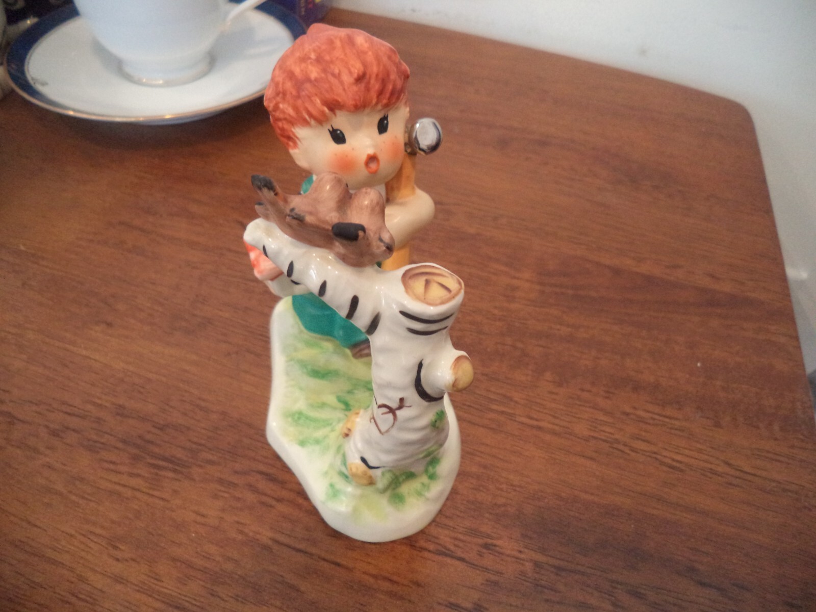 Vintage Goebel W. Germany 1957 Boy with Silver Hammer Hand Painted 4.50″ X 3.75″