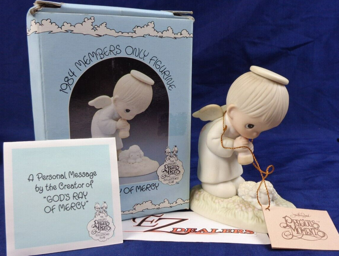 Precious Moments “God’s Ray Of Mercy” 1984 Members Only Figurine- #PM-841
