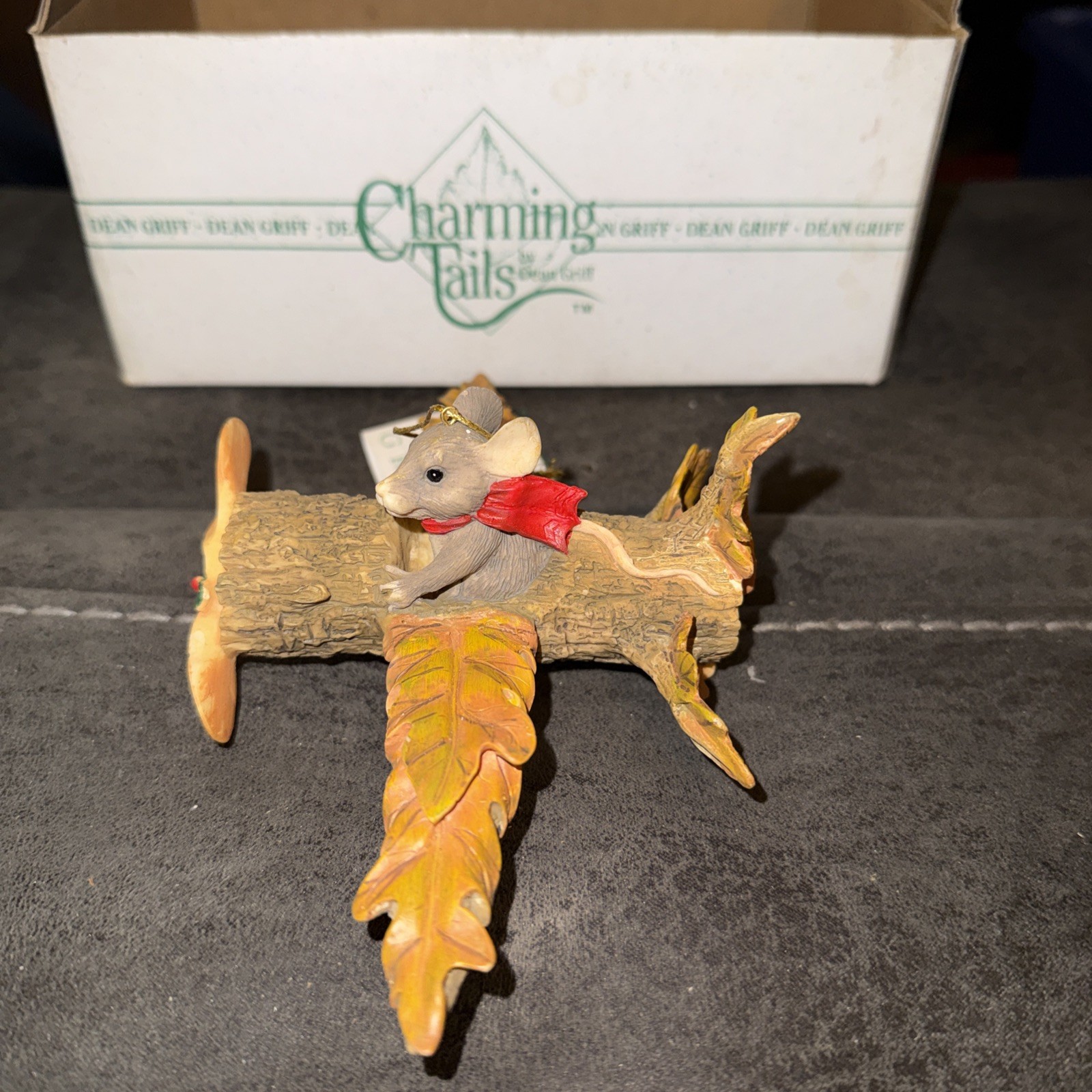 Vintage Charming Tails High Flying Mackenzie Mouse Figurine Signed 9160/10000