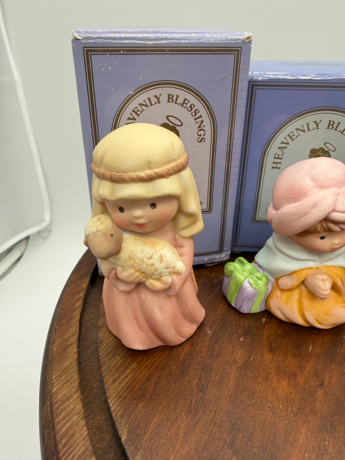 vtg Wise Men 4 Piece Set Original Box 1986 Avon Heavenly Blessings