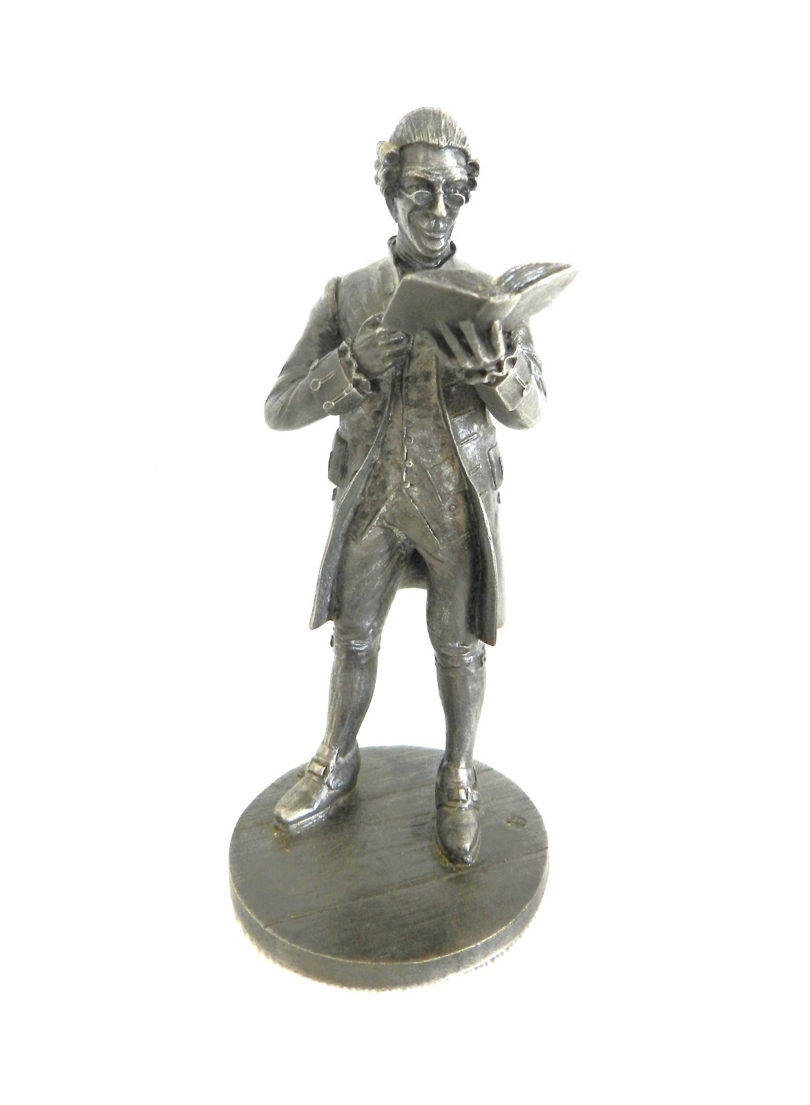 The Schoolmaster Franklin Mint Fine Pewter Figurine Colonial America Issued 1974