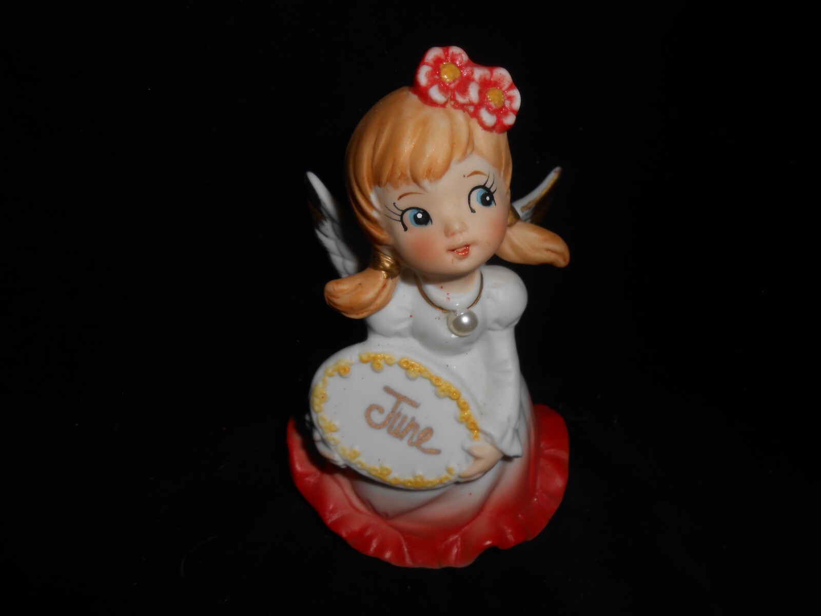 Vintage ~ JUNE Angel Figurine ~ Very Sweet ~ Vintage Japan ~ Great Condition!