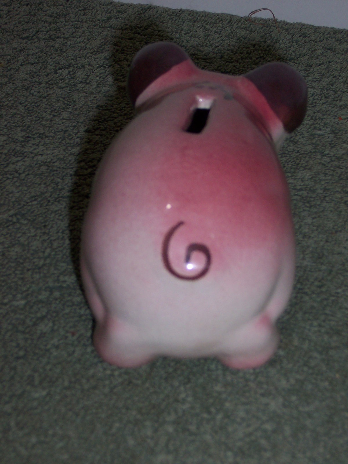 Piggy Bank, Vintage Ceramic/Pottery unknown Maker Pig