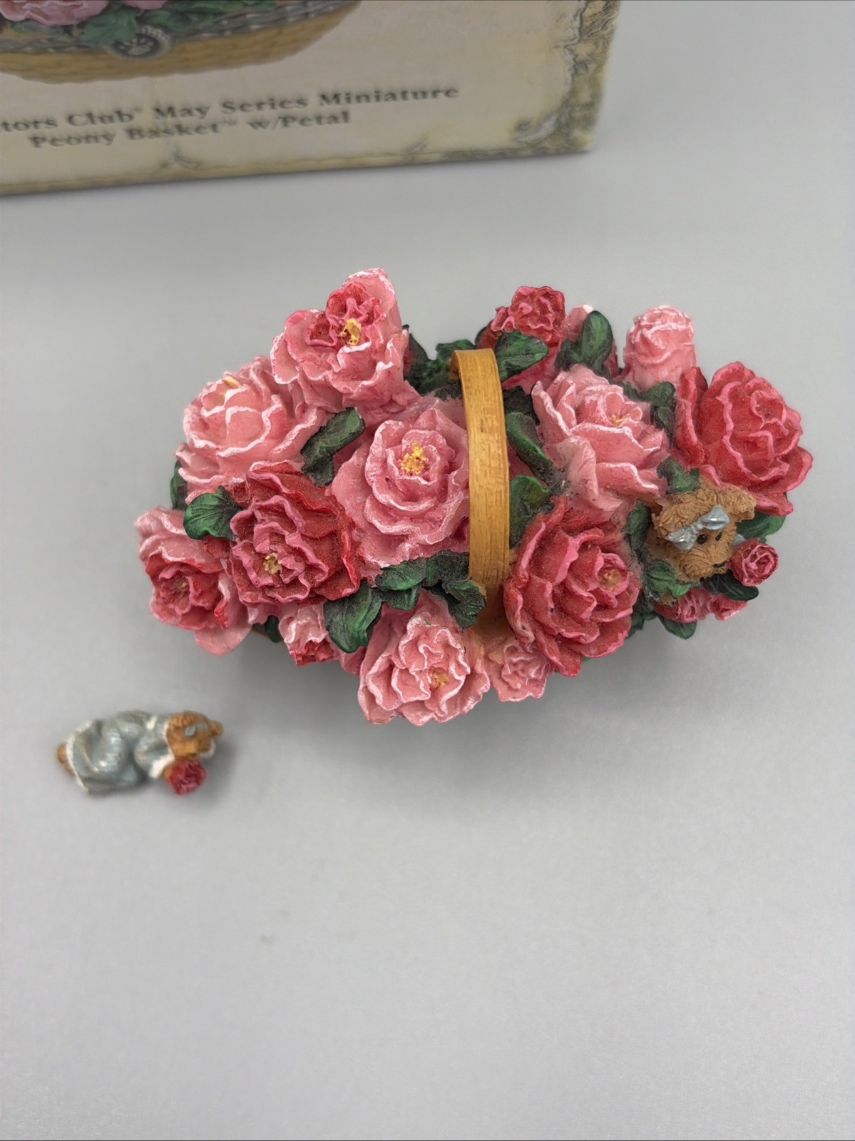 Boyd’s Bears Treasure Box Peony Basket with Petal Trinket