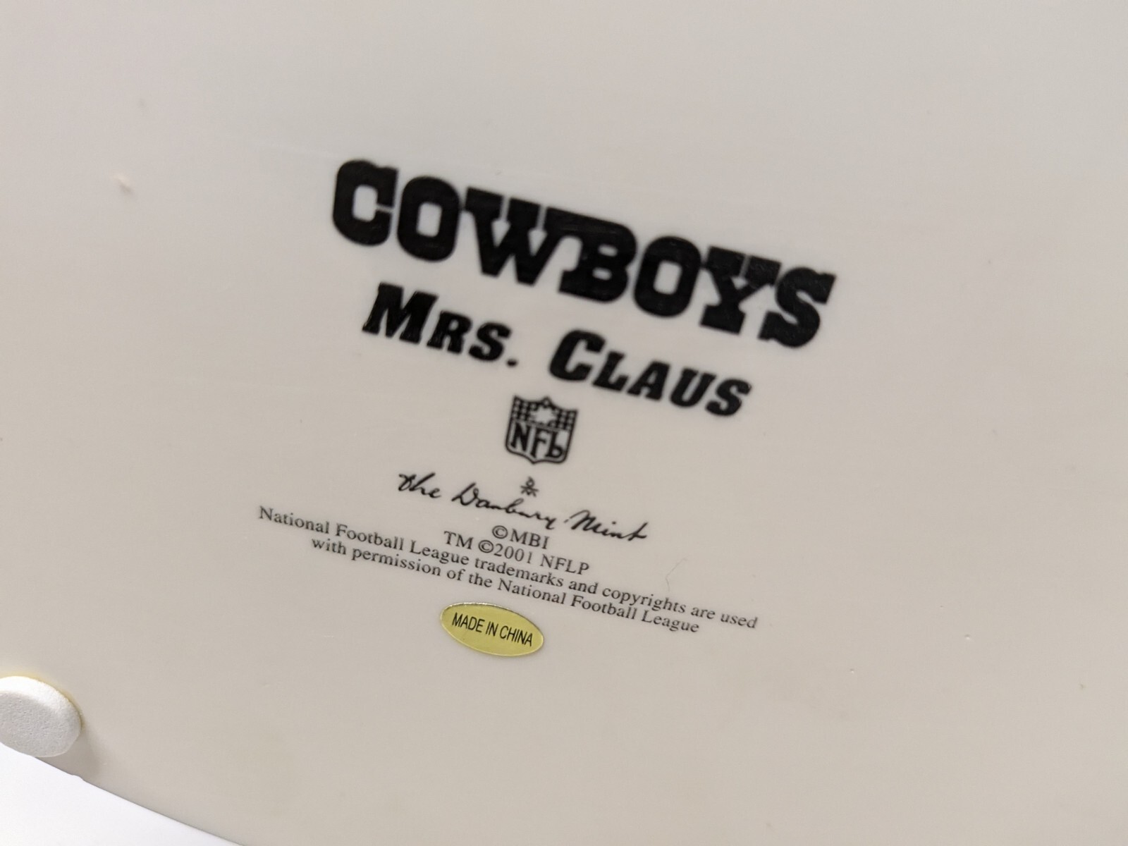 Danbury Mint NFL Dallas Cowboys Mrs Claus Christmas Cheerleader Complete COA+Box