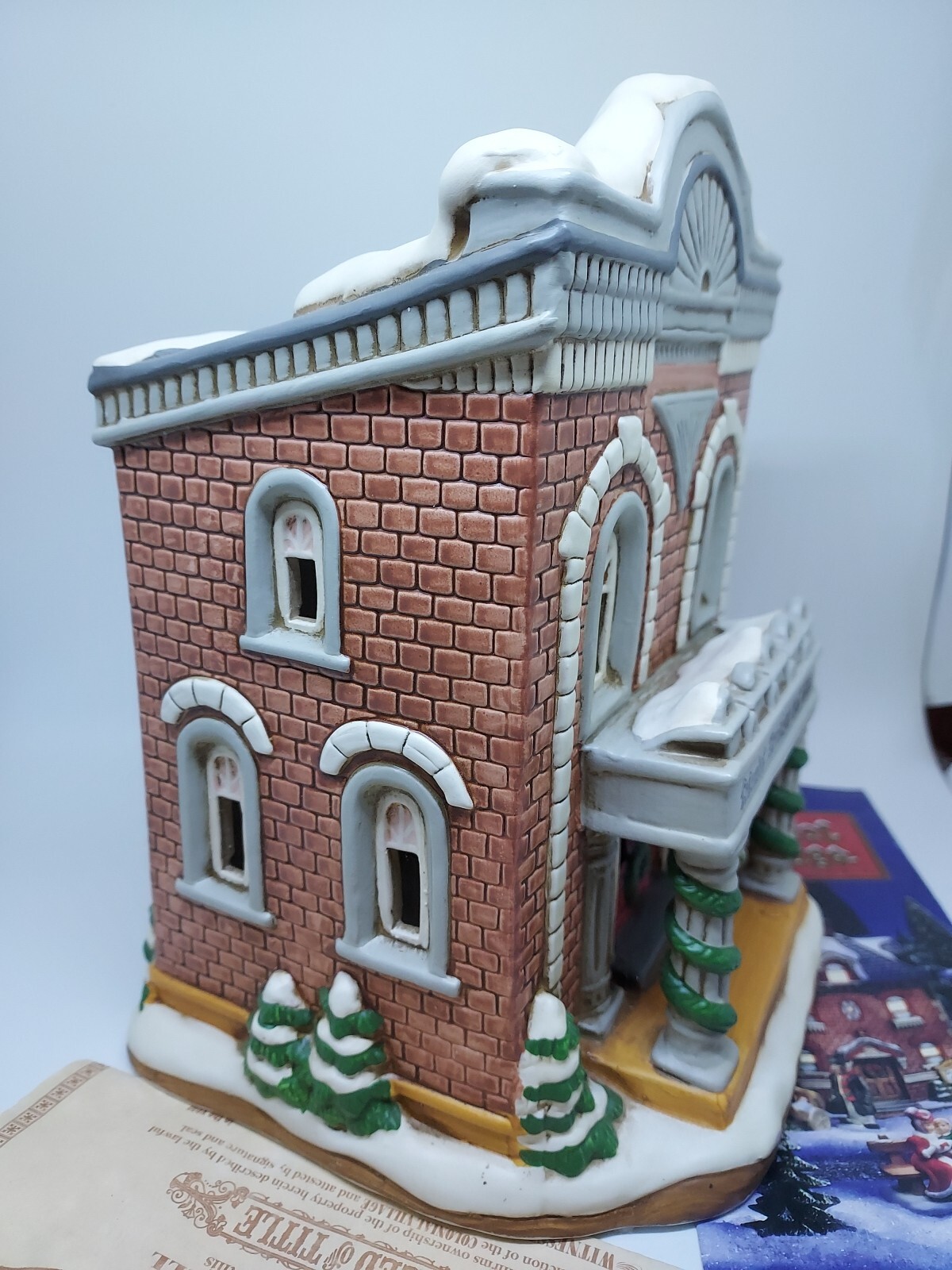 VINTAGE LEFTON CERAMIC COLONIAL Savings And Loan VILLAGE House 01321 1994