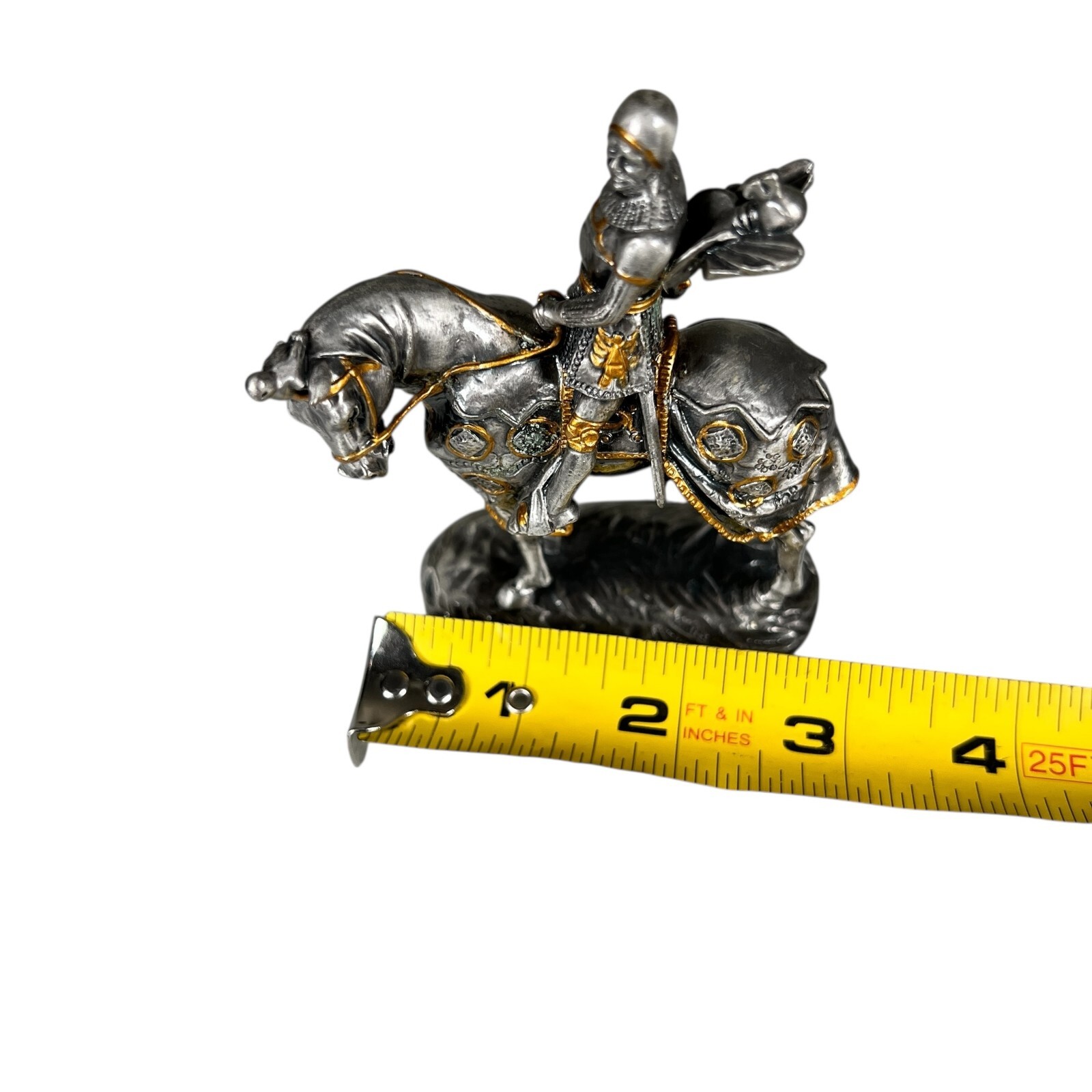 Veronese Pewter Myths and Legends Medieval Knight Horseback