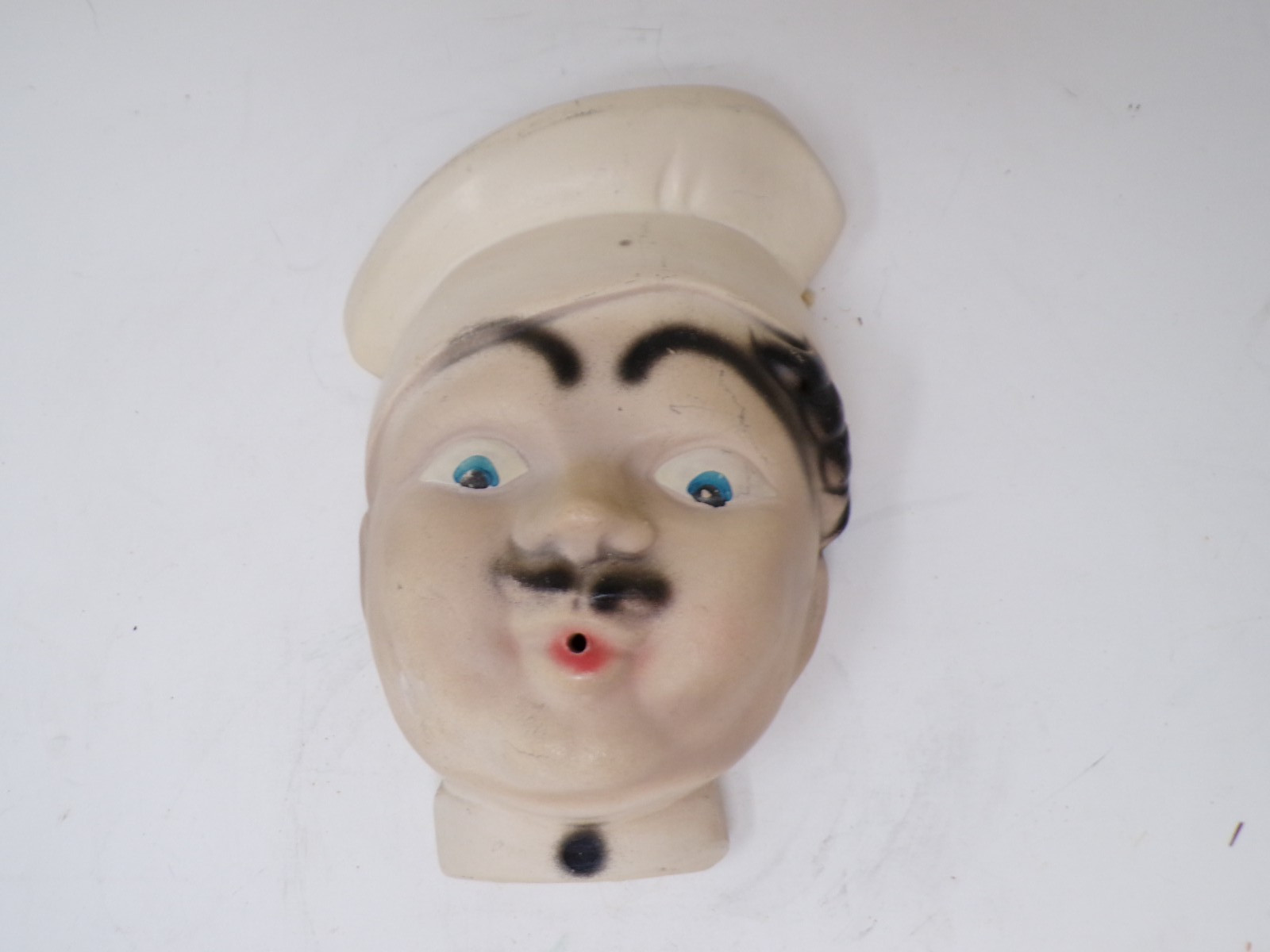 Vintage Chalkware French Chef String Holder 7″ Tall