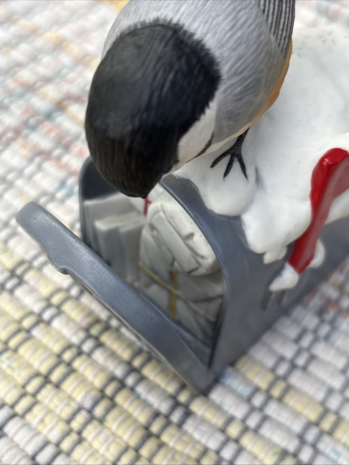 Any Mail Chickadee Fine Porcelain Princeton Gallery US Mailbox 1990 Bird Snow H1
