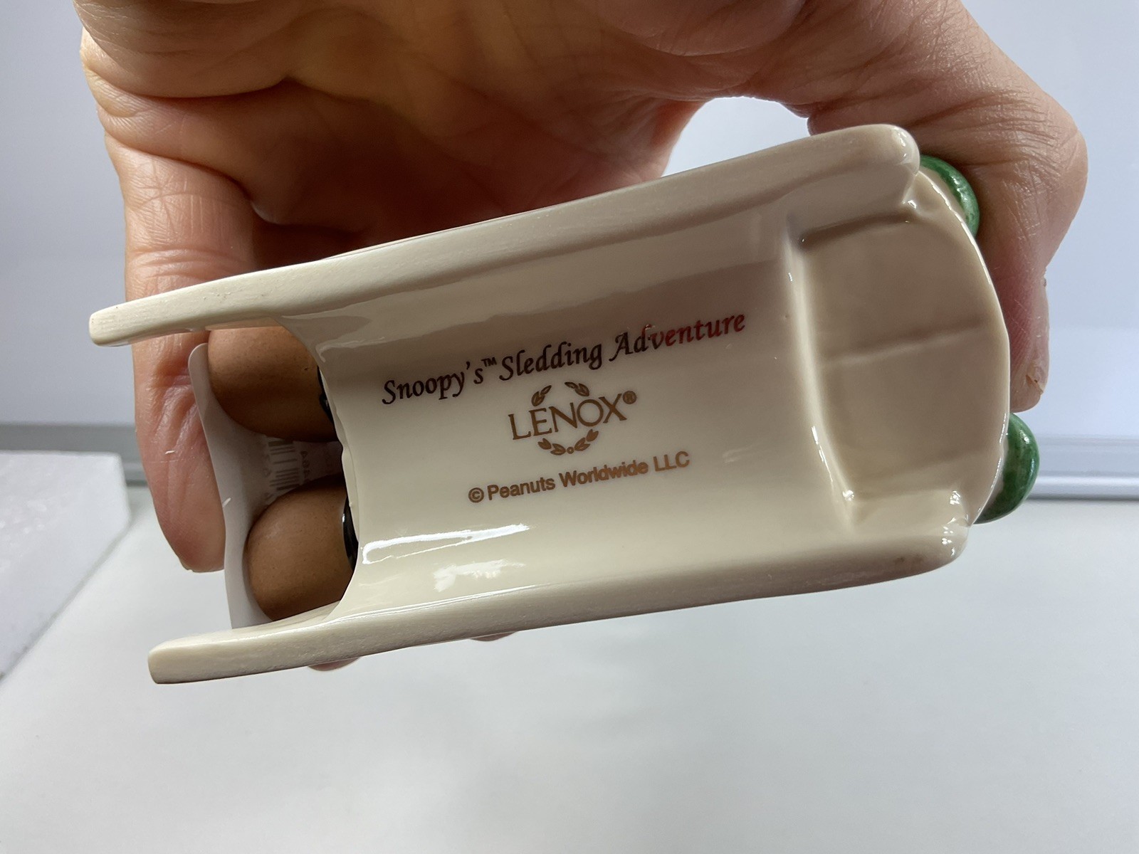 Lenox Snoopys Sledding Adventure NIB