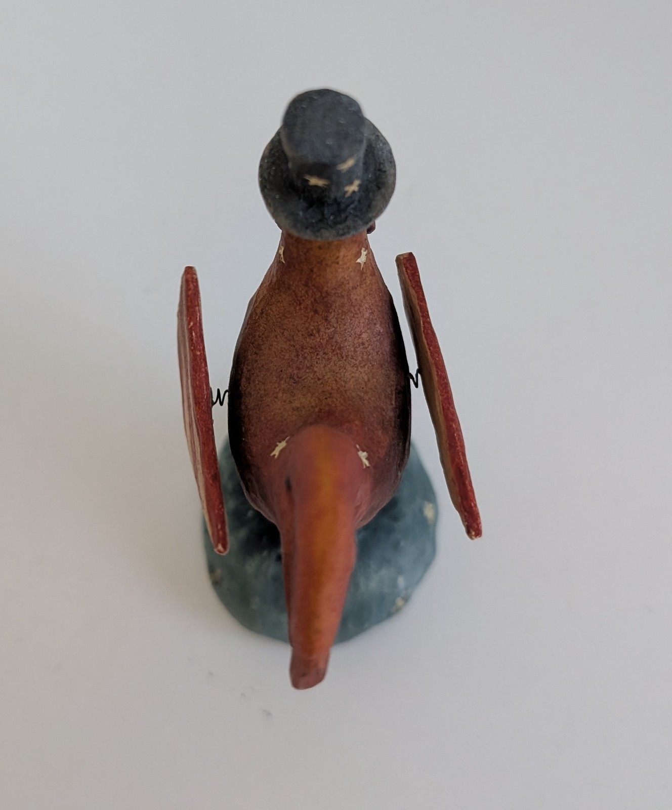 August Moon figurine rooster americana patriotic top hat folk art DiPaolo 2004