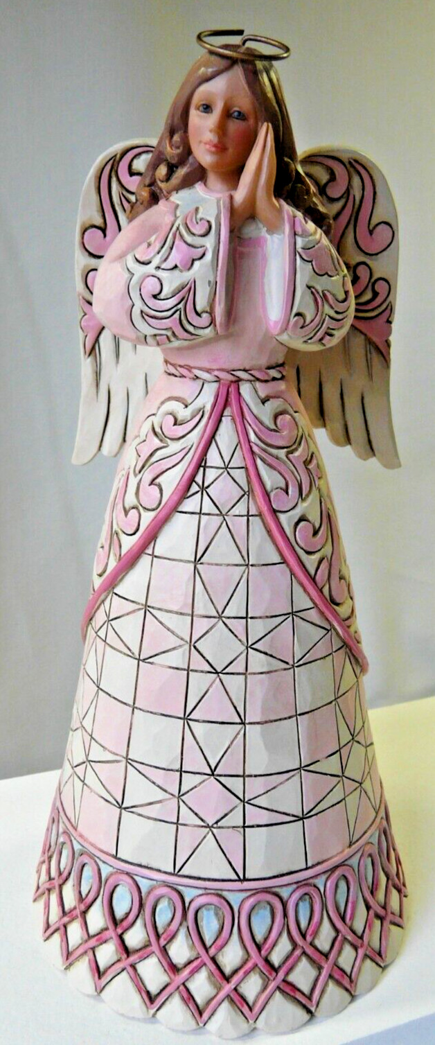 Jim Shore 2012 Breast Cancer “A Prayer for Healing” Angel Figurine