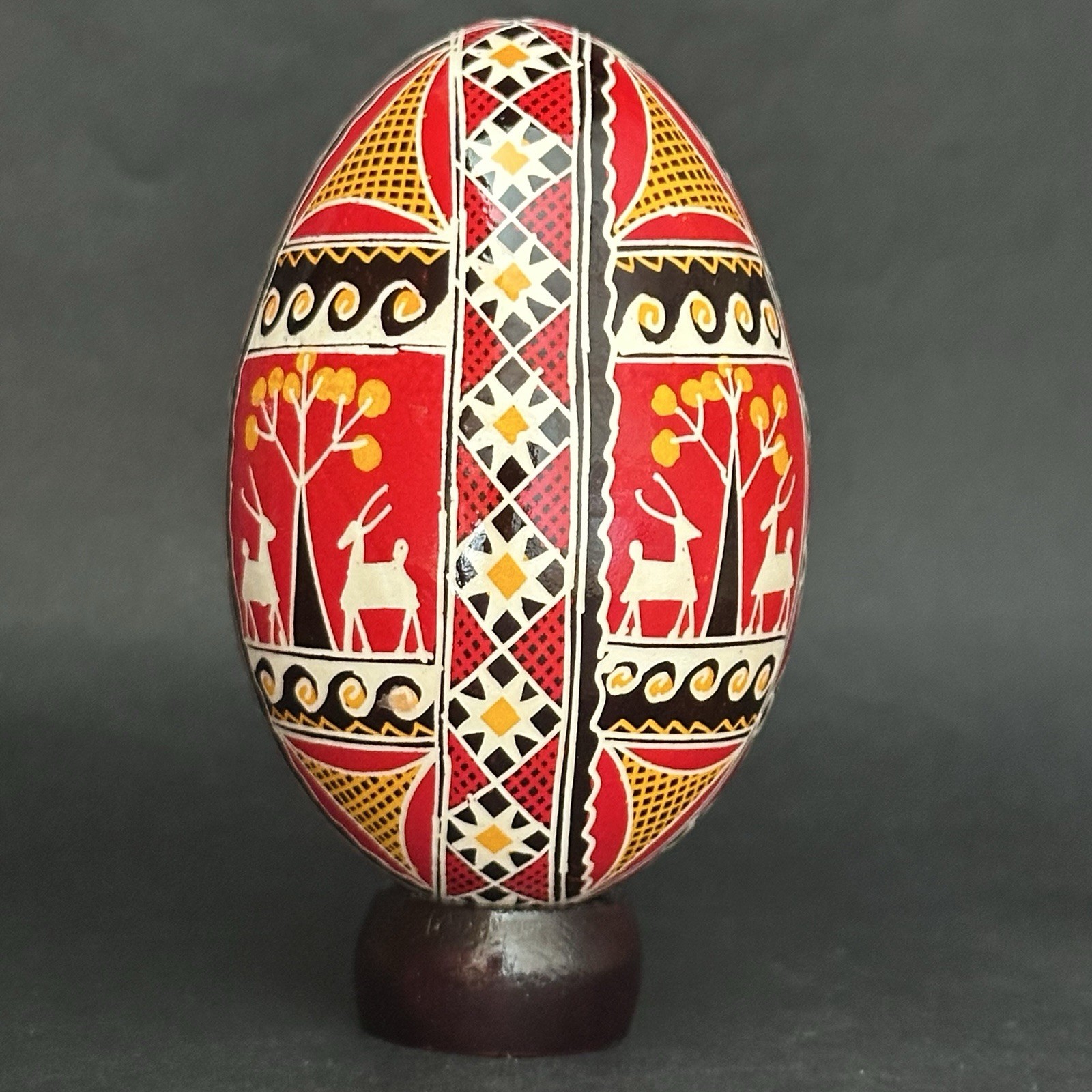 Real Ukrainian Pysanky. Goose Pysanka. Hand made Hutsul Easter Eggs Best Gift