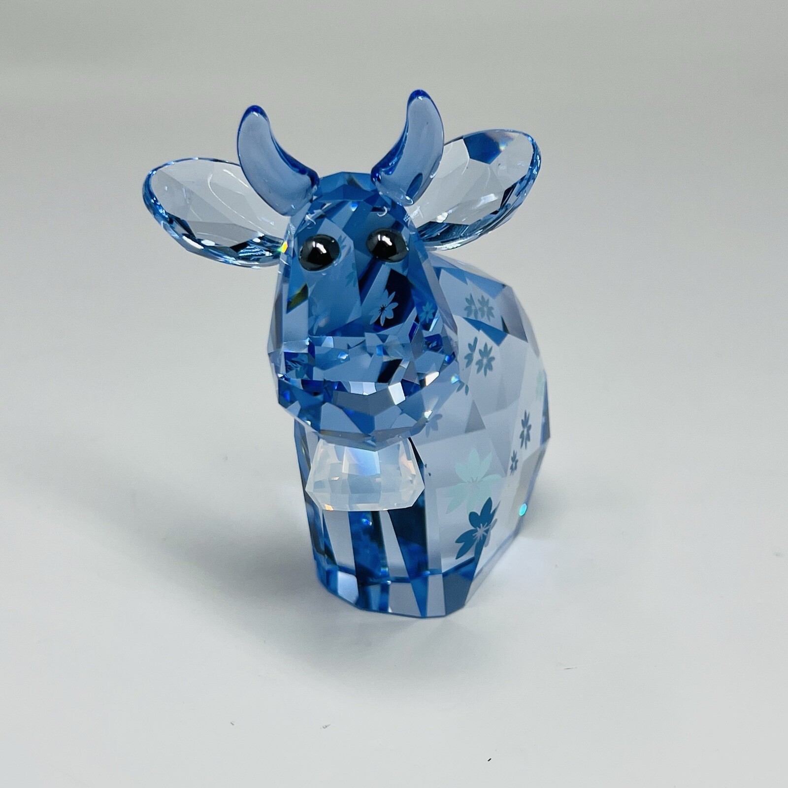 other see details Swarovski Lovlots 2012 Belle Mo Cow Figurine Light Blu G2U