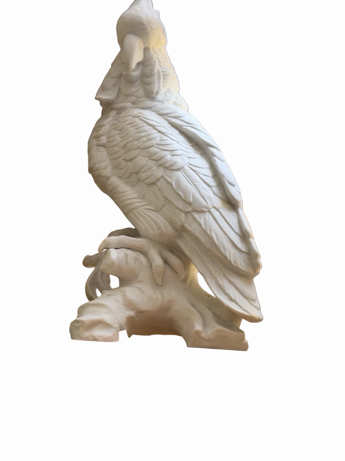 Large Royal Dux Czech Porcelain Parrot Cockatoo Bird Figurine 15”