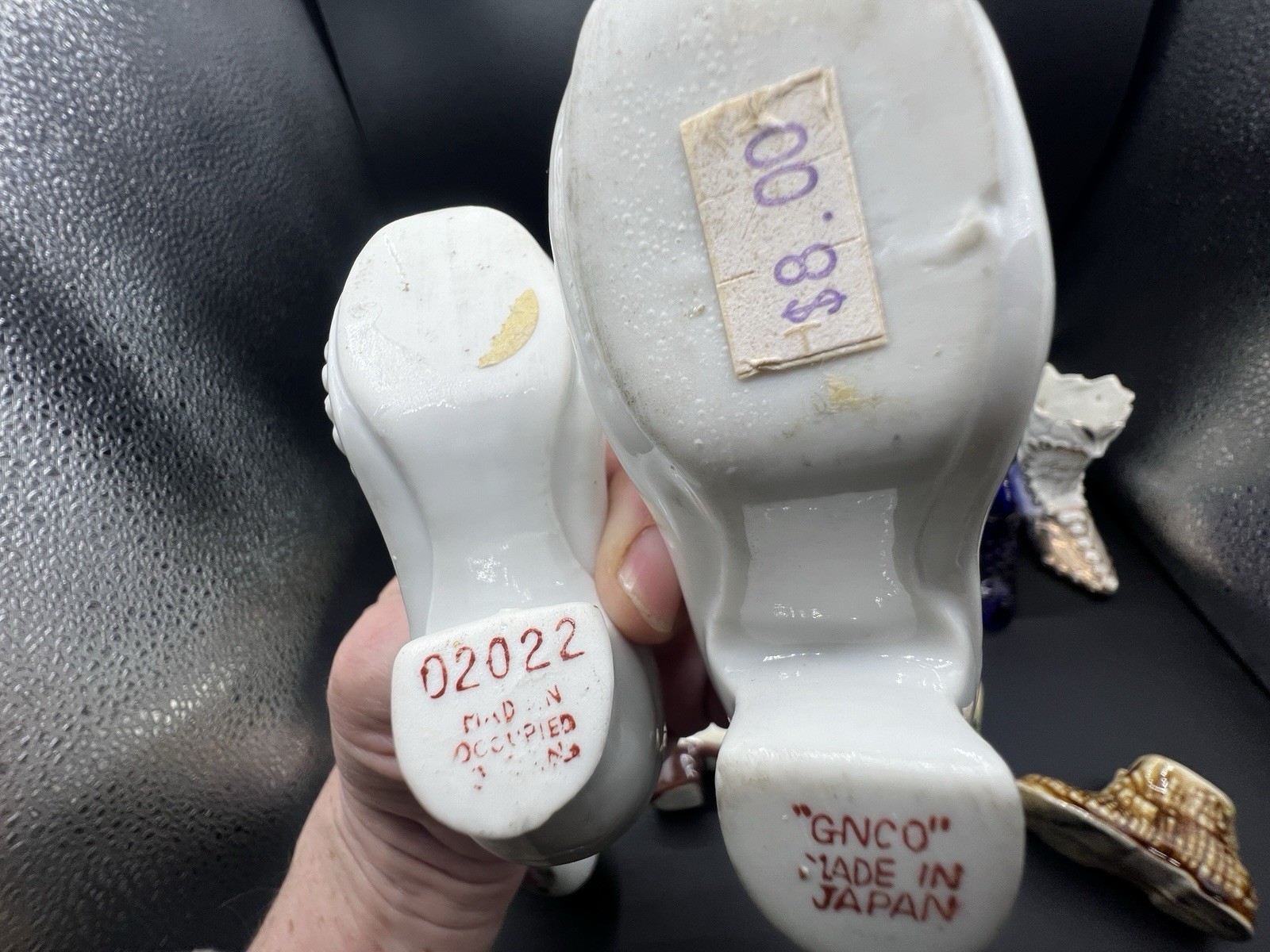 Lot of Vintage Ceramic/Glass Shoes 13 Total