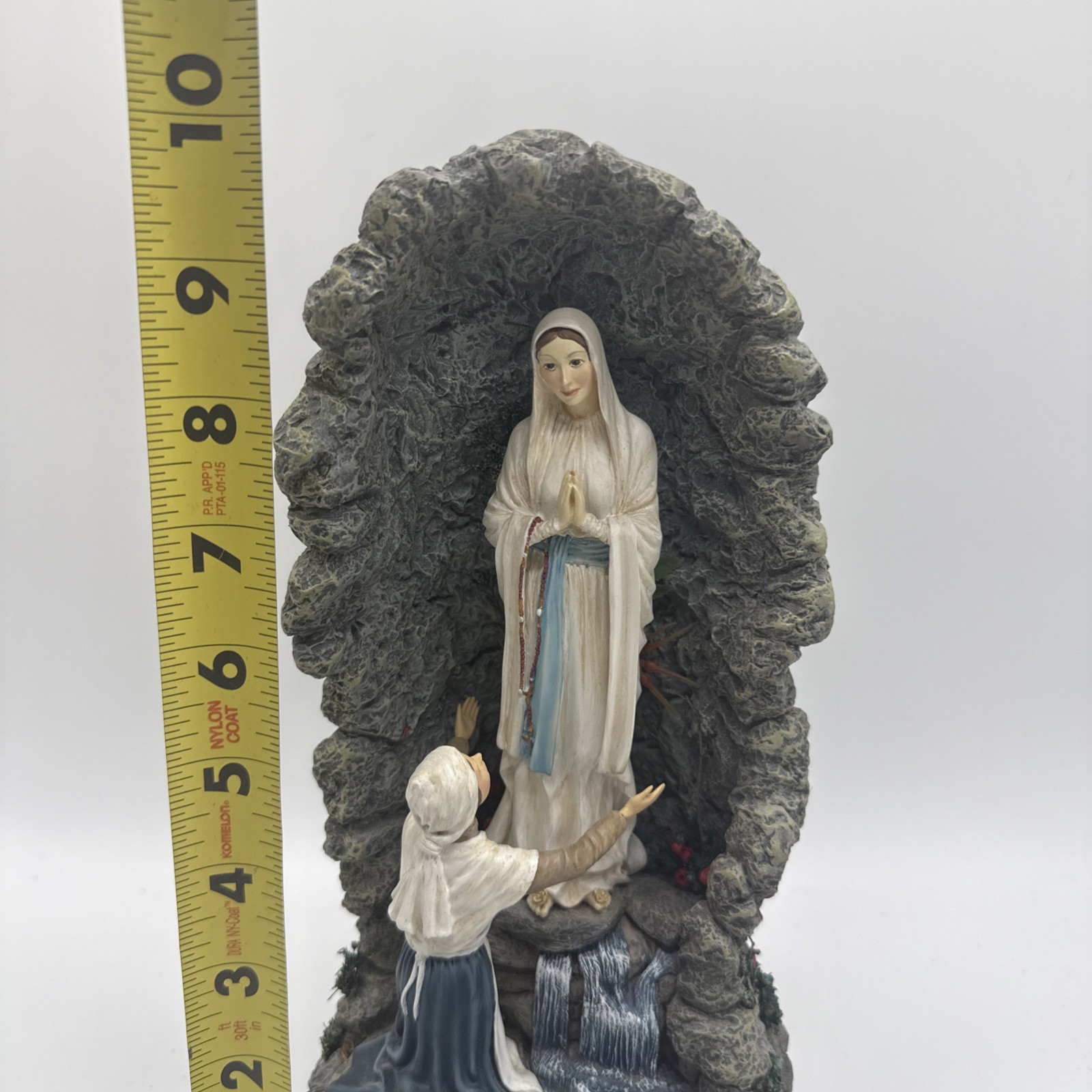 Danbury Mint Miracle at Lourdes Statue Grotto Figure Our Lady of Lourdes