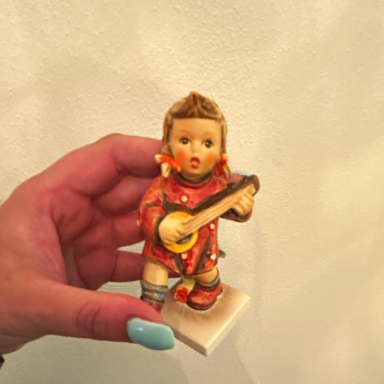 Goebel Hummel Little Fiddler Boy Figurine Hand Painted Ceramic 1956 3.75in