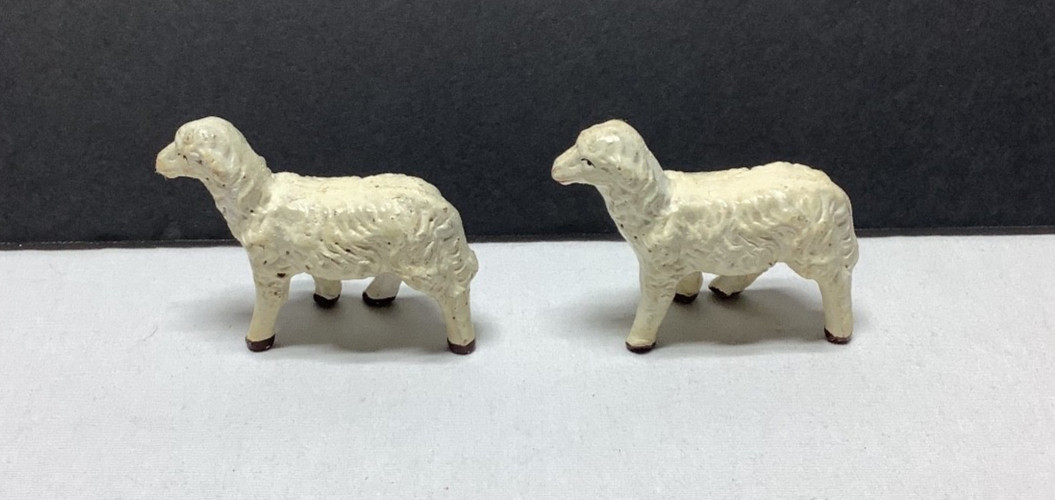 Vintage Collectible Nativity Sheep Figurines Made in Japan 2.5 inch