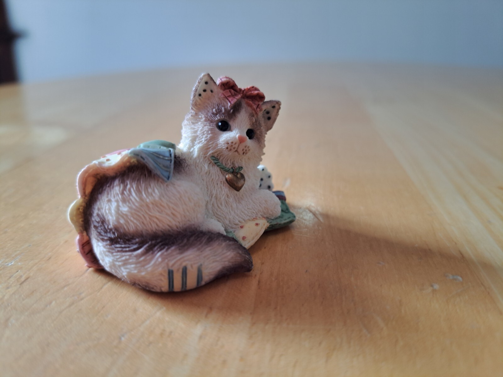 CALICO KITTENS Ragdoll Cat Mini Figurine A Breed Apart Quilt Heart Bow Kitty
