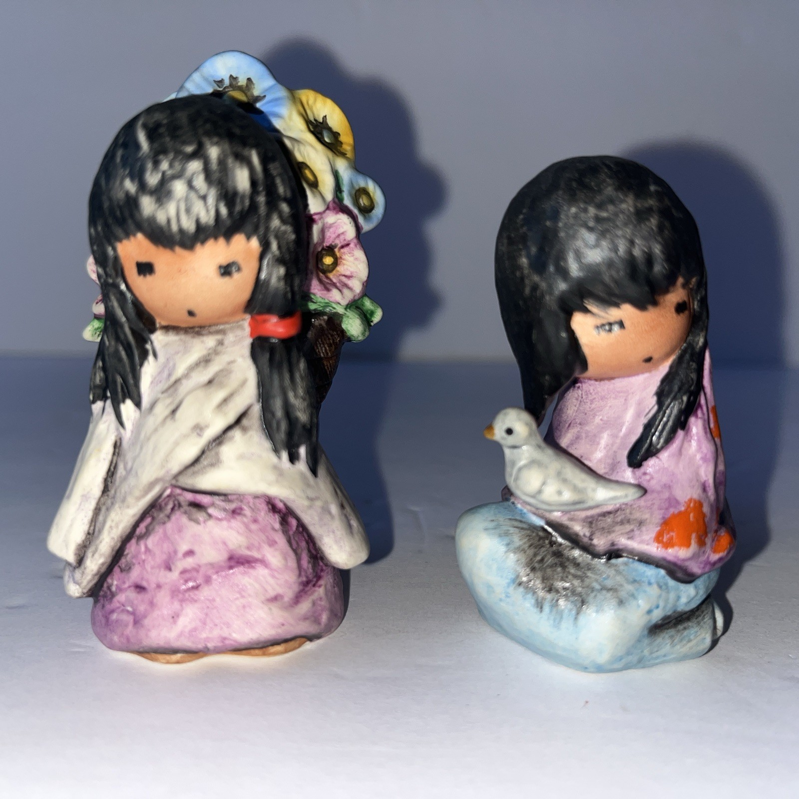 Goebel Children of DeGrazia The White Dove And Flower Girl Figurines W Germany