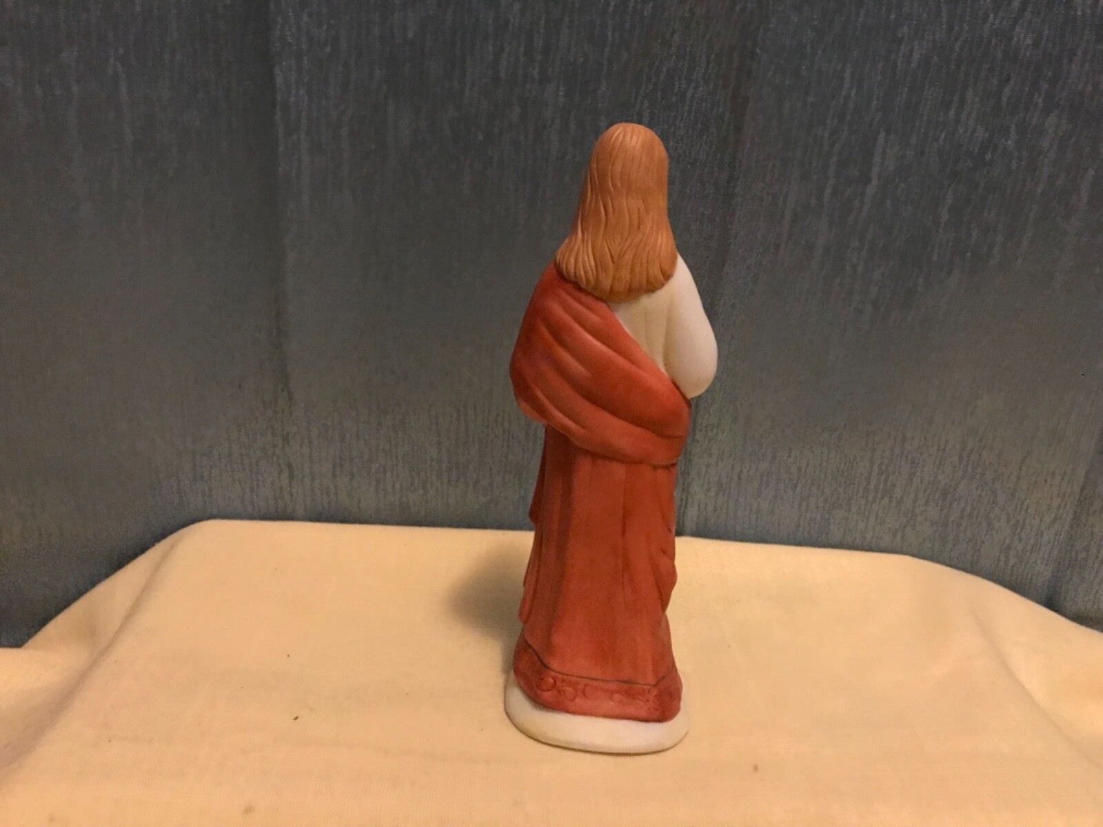 VINTAGE AUTOM 8″ PORCELAIN FIGURE SACRED HEART OF JESUS