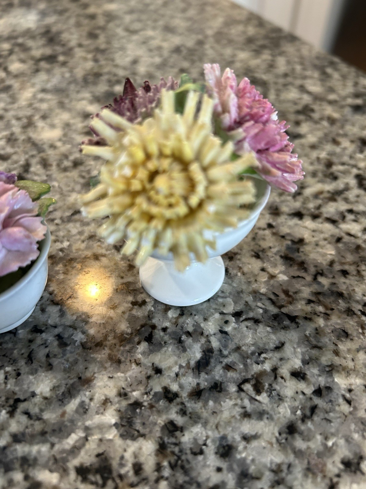 Vintage Coalport Bone China Flower Pot/ Staffs England Mini Flower
