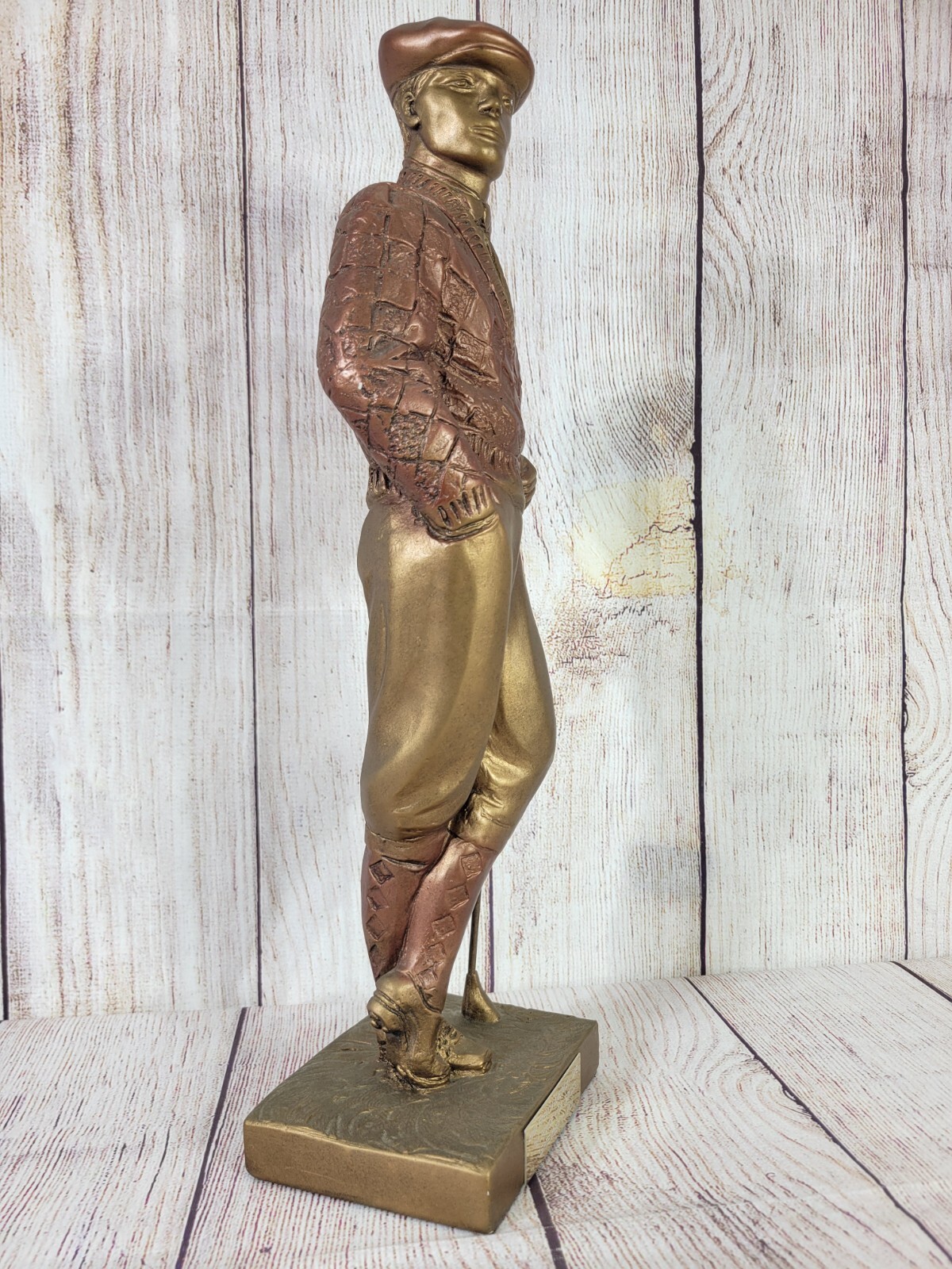 Vtg 1989 Resin / Bronze Austin Golfer Sculpture 2001 French-American Open Trophy