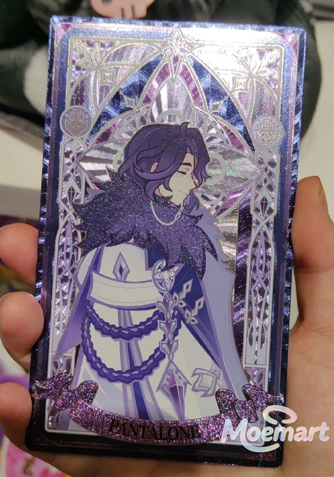 Official Genshin Impact Fatui Pantalone II Dottore Chibi Figure Refraction Card