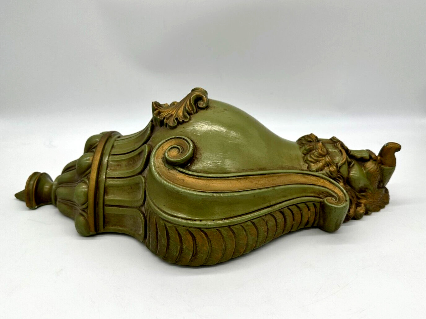 VTG Large Chalkware Plaster Lavabo Faux Wall Water Fountain 18”x10”