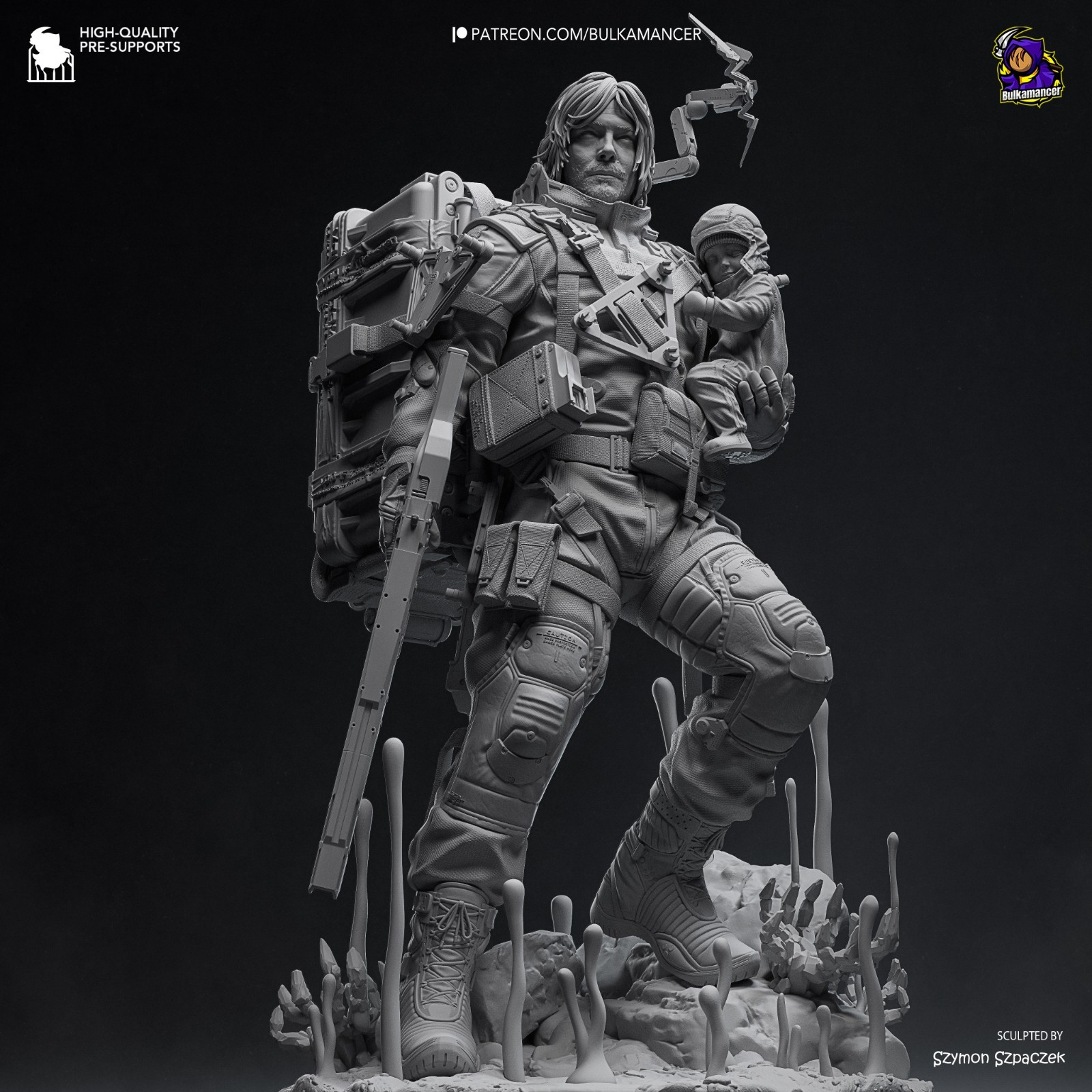 Sam – Death Stranding 2 1/8 Scale Statue 3D Print Model Kit Unpainted