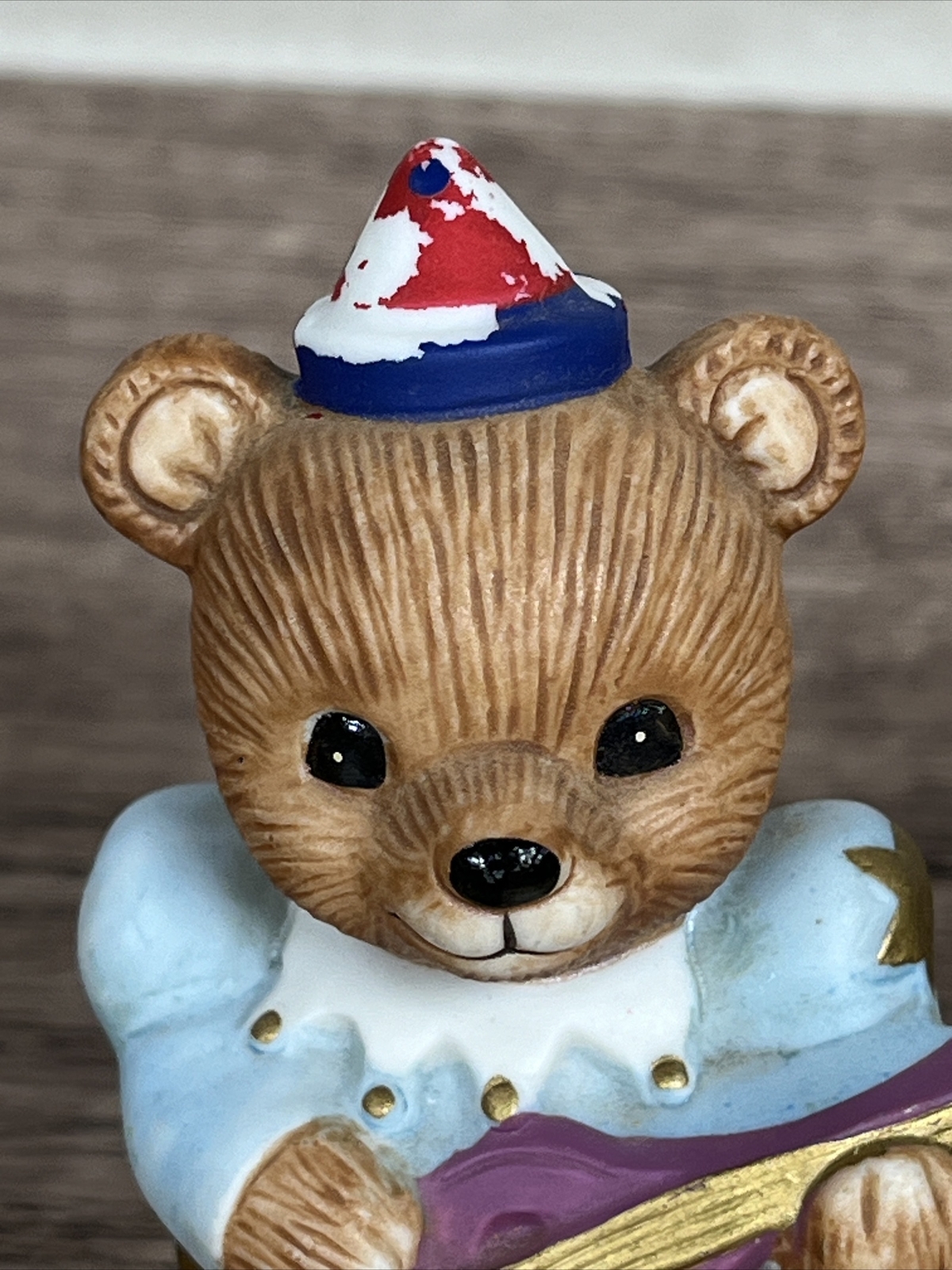 Vintage Homco Circus Teddy Bear Porcelain Figurines #1449 Set of 4 SEE PHOTOS