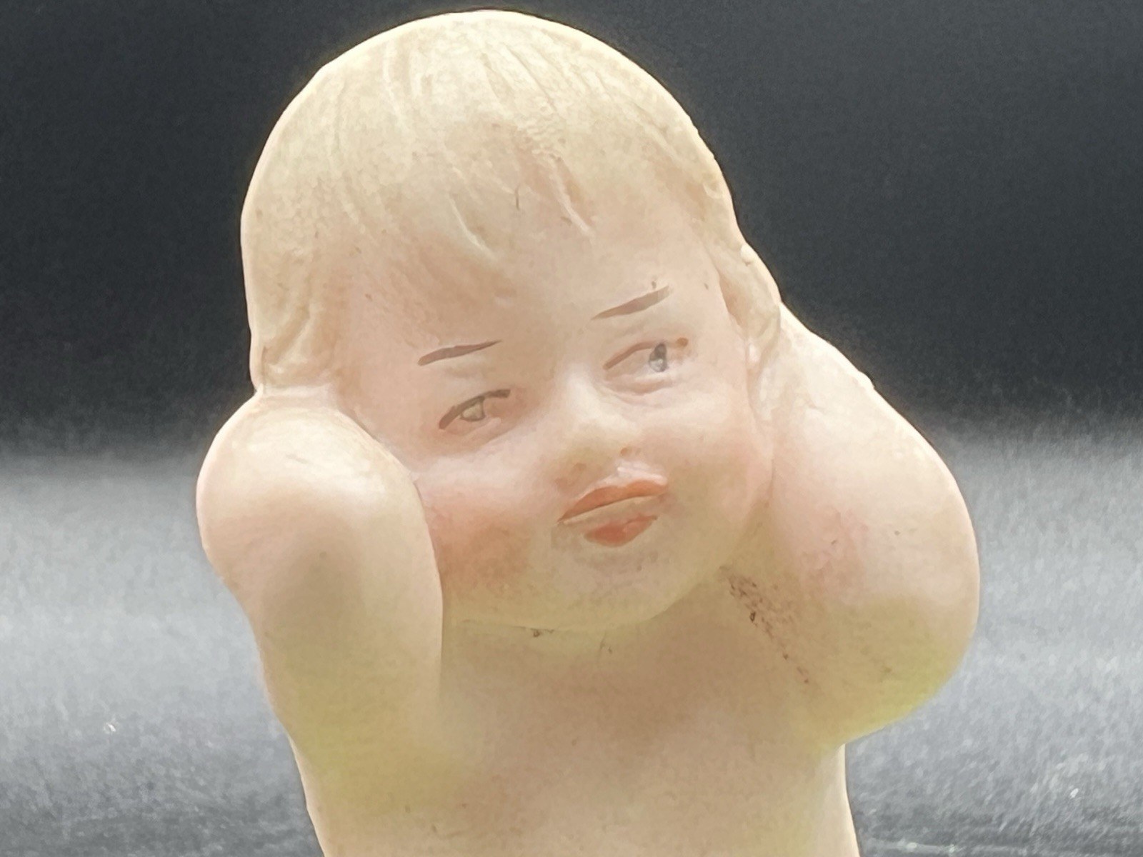 Gebruder Heubach-German Bisque-Piano Baby-Baby In A Wash Basin Tub