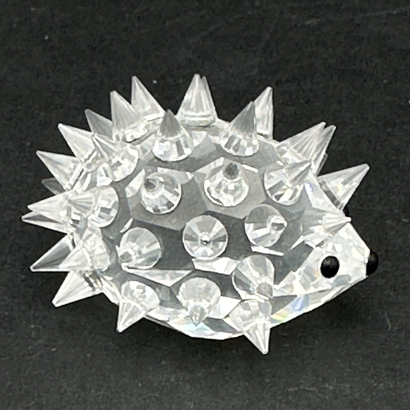 Swarovski Crystal Small Oval Hedgehog Porcupine Figurine w/Box