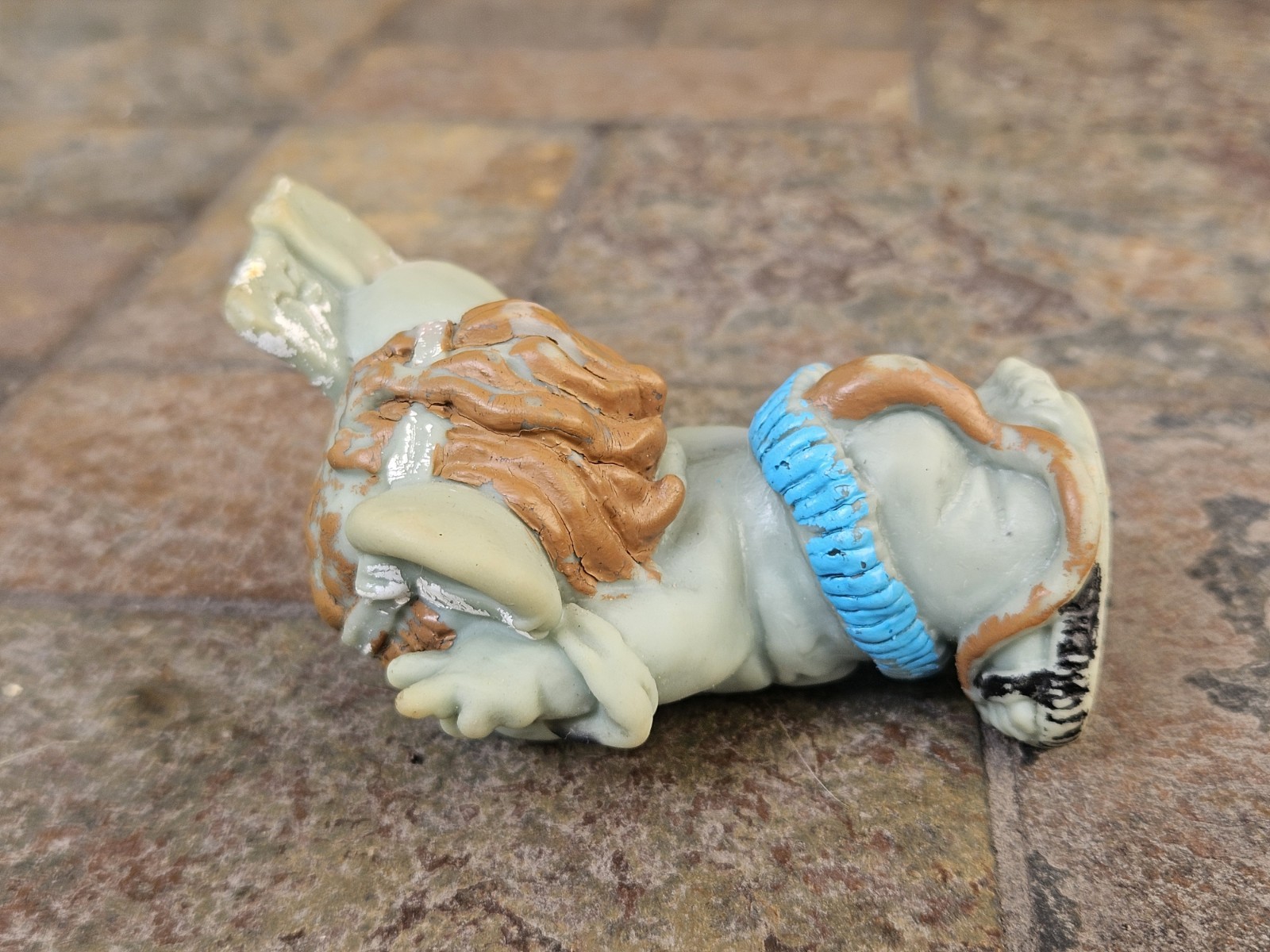 Vintage Hippie “Peace & Love” Mouse Rubber Figurine Mexico