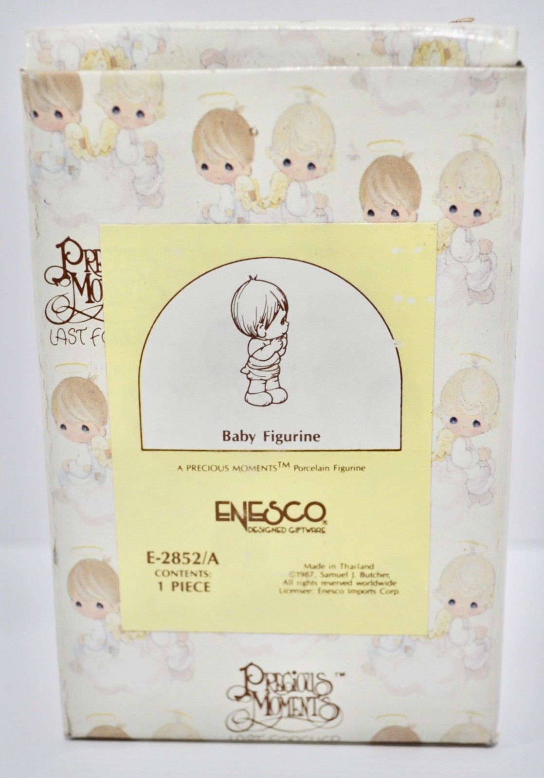 Precious Moments Little Blonde Boy In Diaper Figurine 3.75” E-2852/A New in Box