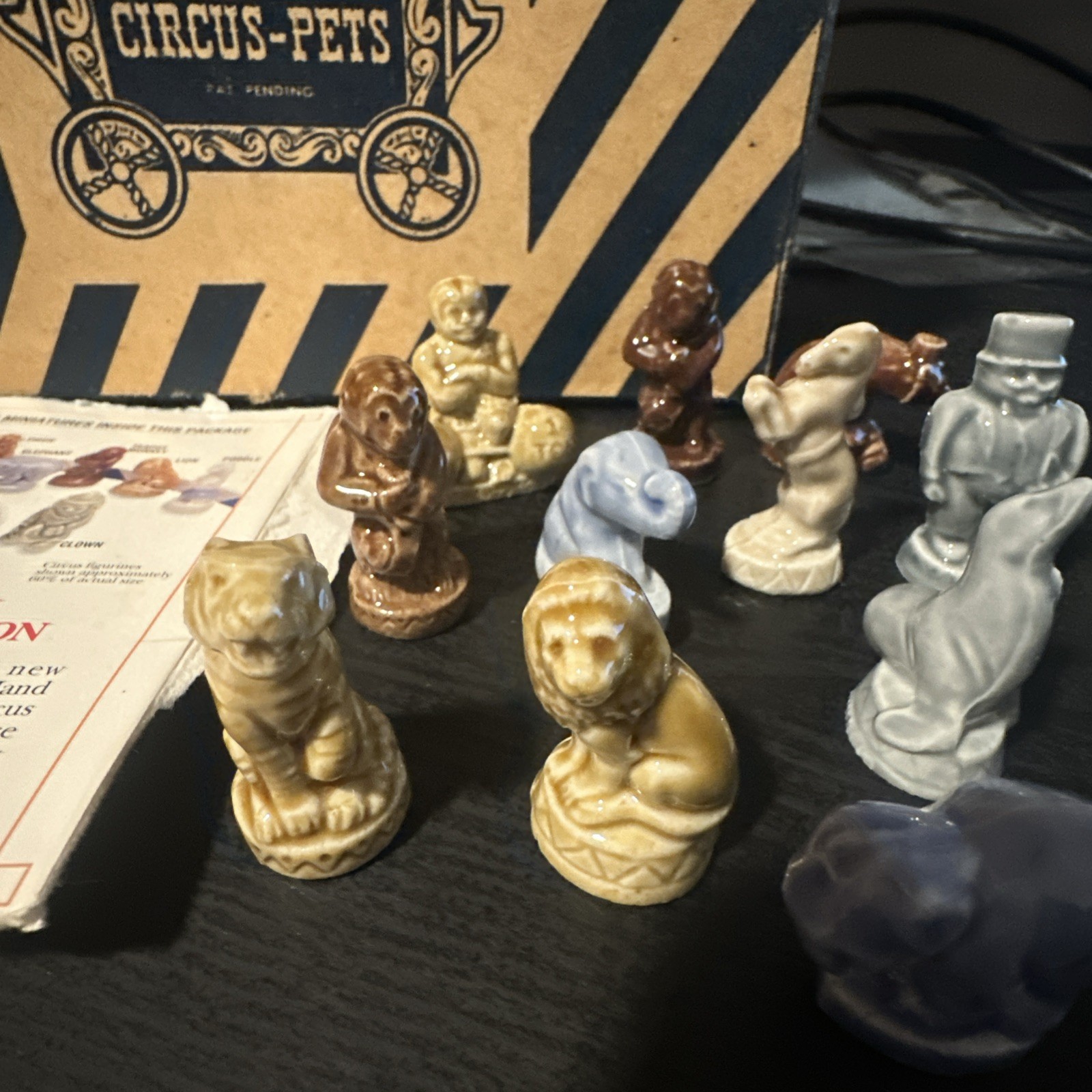 Wade Figurines Red Rose Circus Collection Lot Of 15 Plus Box