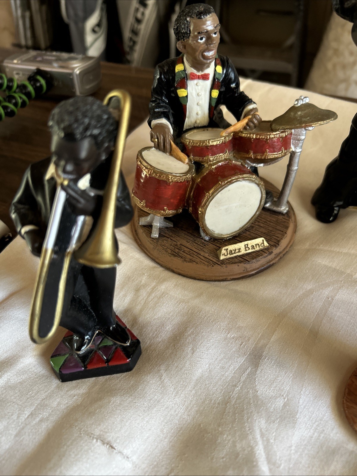 8 Pc. Parastone Musical Jazz Band Folk Art Resin Musician Singers Horns Figures
