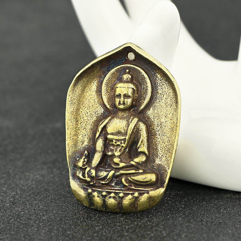 Solid Brass Amulets Pendant Figurine Small Statue Home Ornament Collectibles New