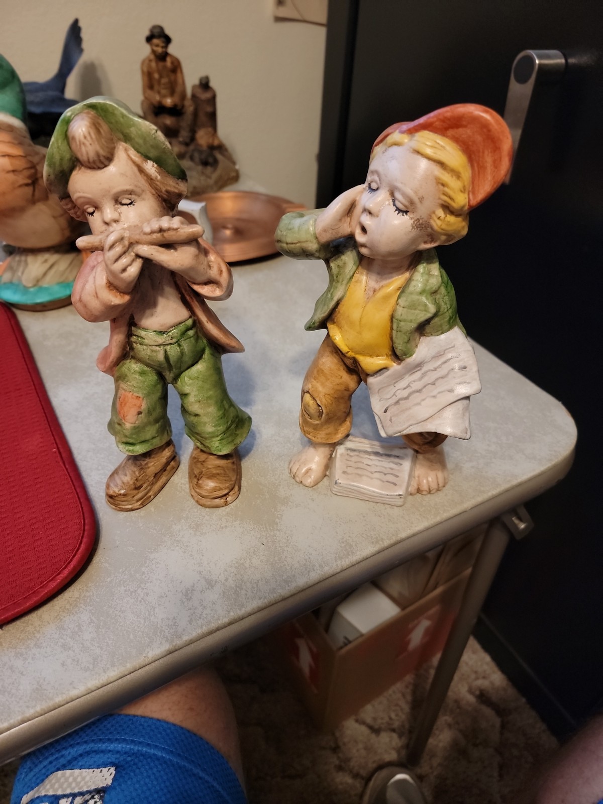 Ceramic Flute Player And Singer