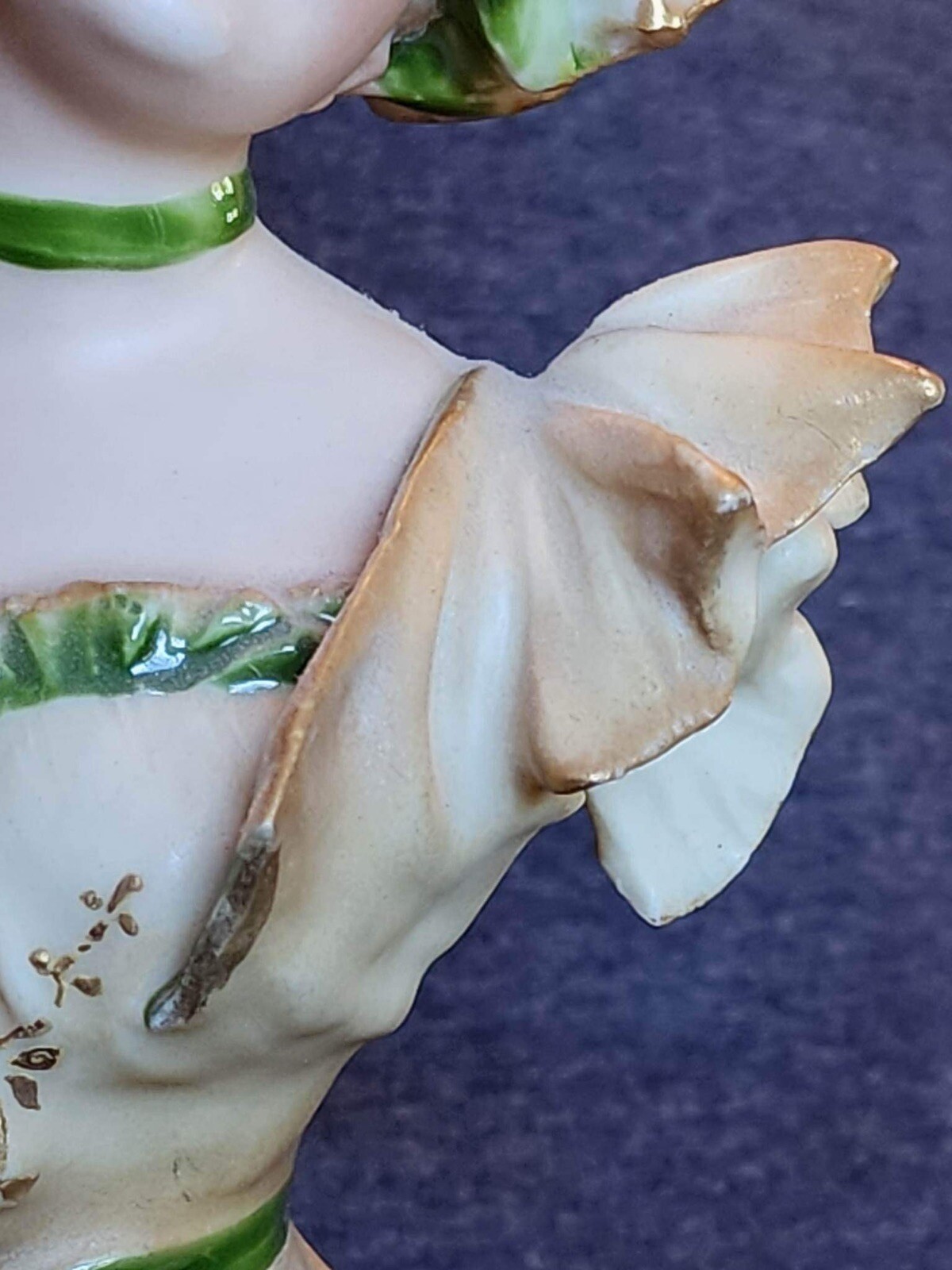Antique 1900s Statue Porcelain Bust Girl Signed Austria Ernst Wahliss Figurine