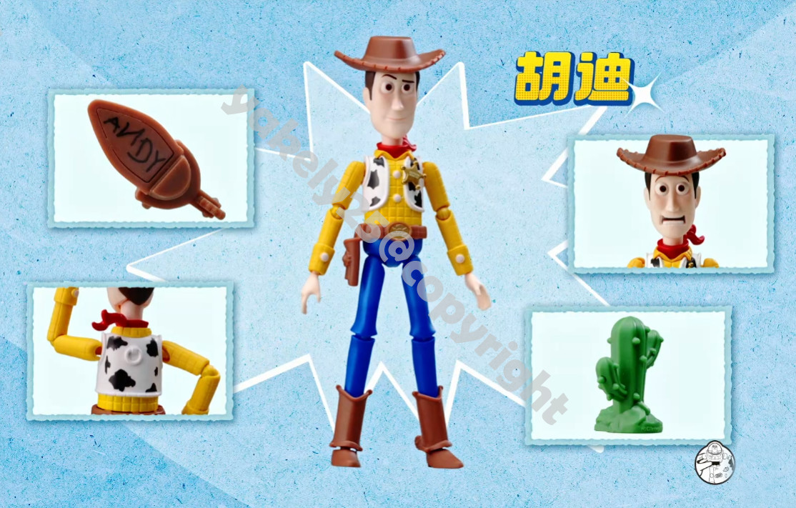 Woody Disney Toy Story 5 Blokees Elite Ver.01 12cm Model Kits Figure